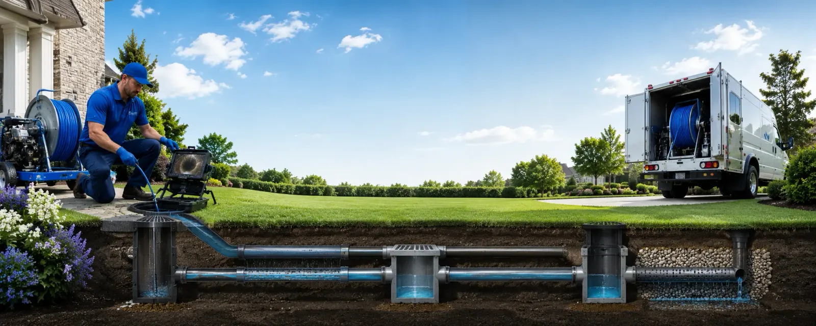 Outdoor drain cleaning information for Hext, TX